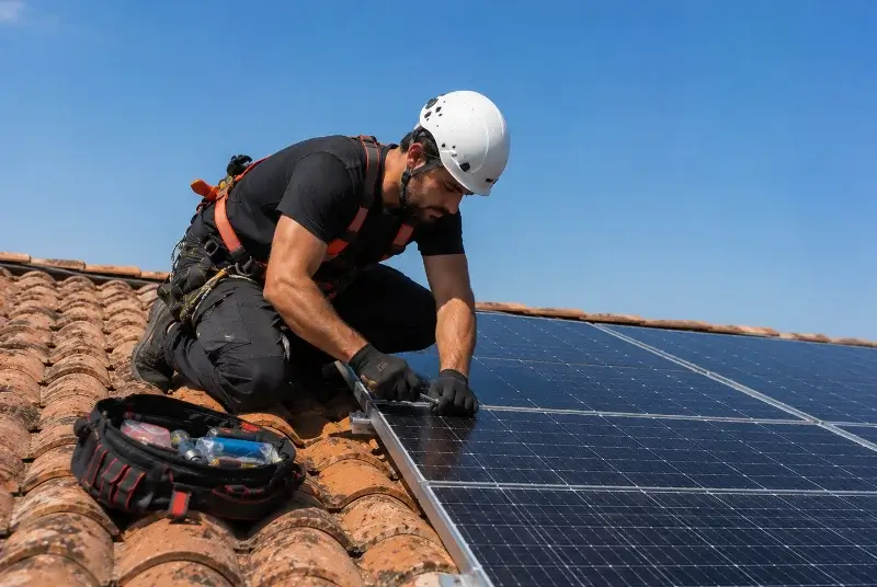 Maintenance et monitoring de panneaux solaires à Paraza
